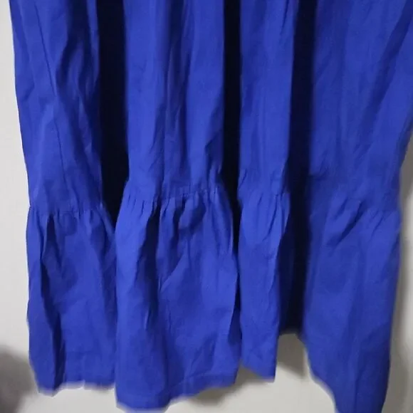 Chico's Royal Blue Tiered Short Sleeve Sleeve Dress - Picture 5 of 8